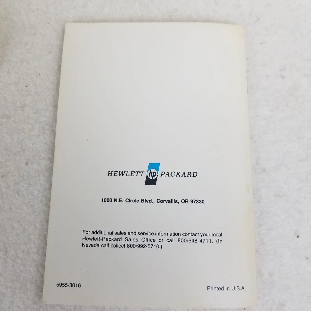 HP-38E‎ Owner's Handbook & Programming Guide Financial Calculator Booklet manual